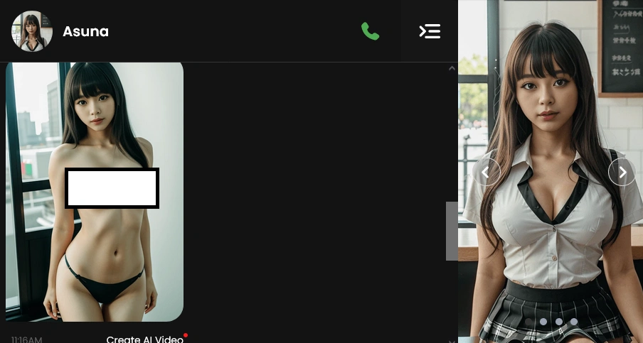 Candy AI nude image exchange capability (censored for review)