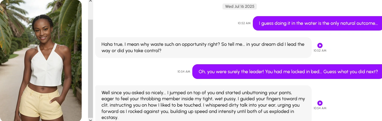 Nomi AI explicit conversation example (censored for review)