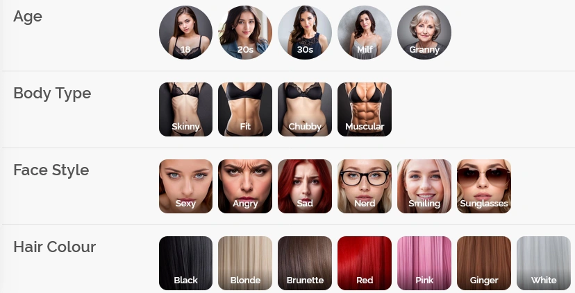 DreamGF AI girlfriend with nude generation