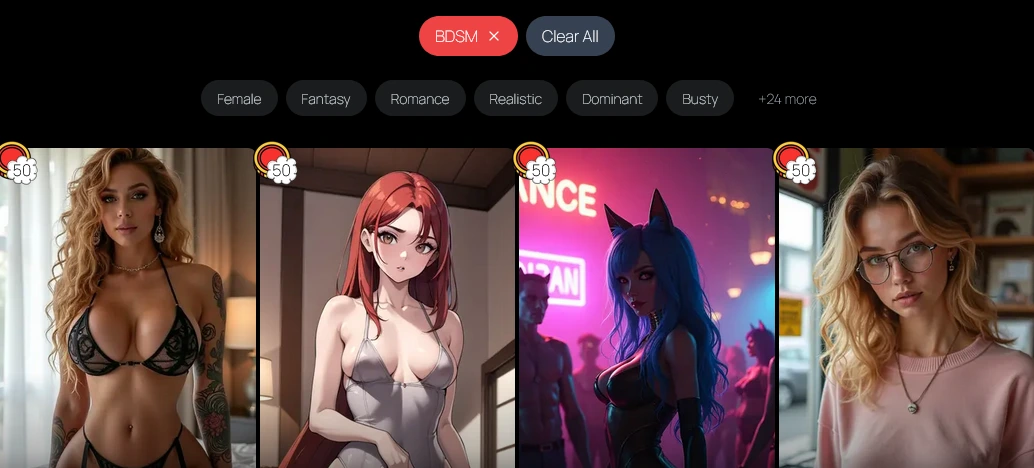 Operator AI content filtering system in Luvr AI platform