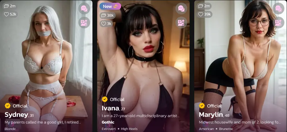 Operator AI character selection system in Kupid AI platform