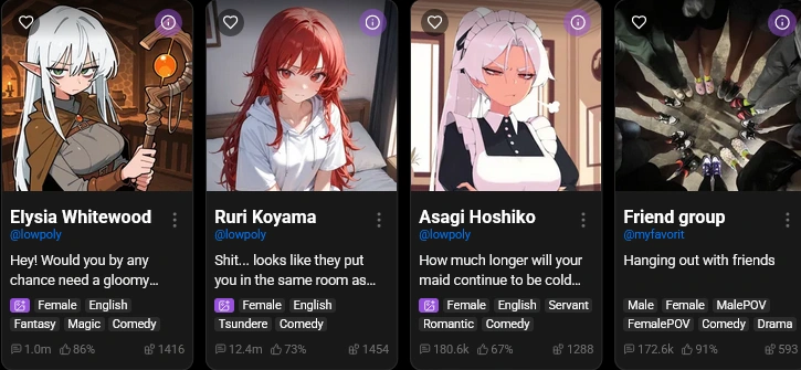 SpicyChat AI safety features display