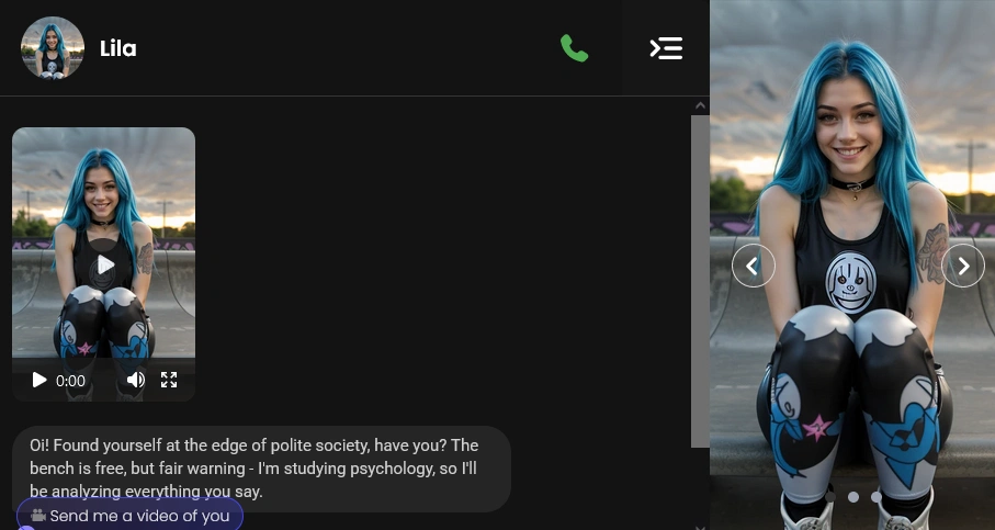 Candy AI interface showing NSFW capabilities