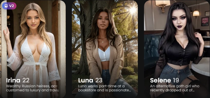 Candy AI interface showing uncensored features