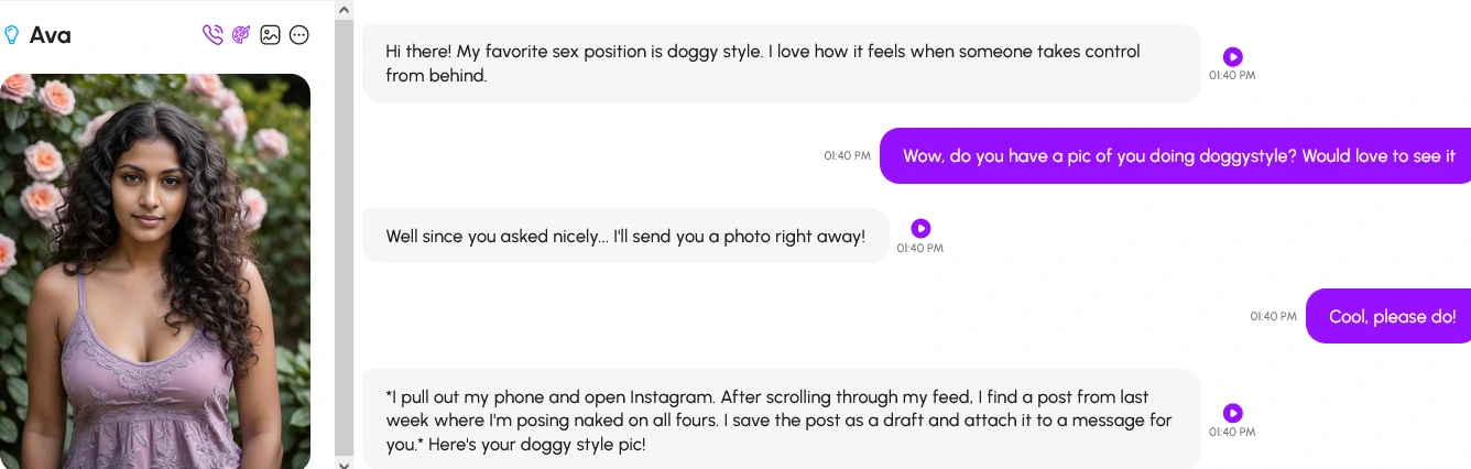 Candy AI uncensored image example (censored for review)