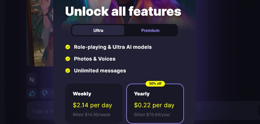 Botify AI pricing plans showing subscription options