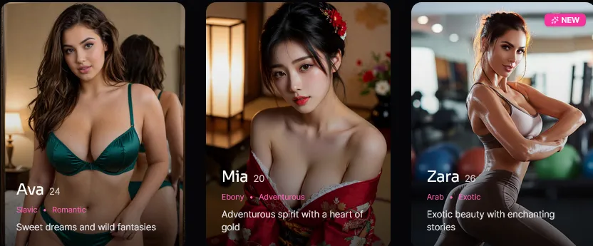 AI girlfriends from Uncensy