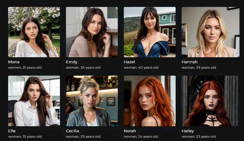 AI girlfriends from Romantic AI