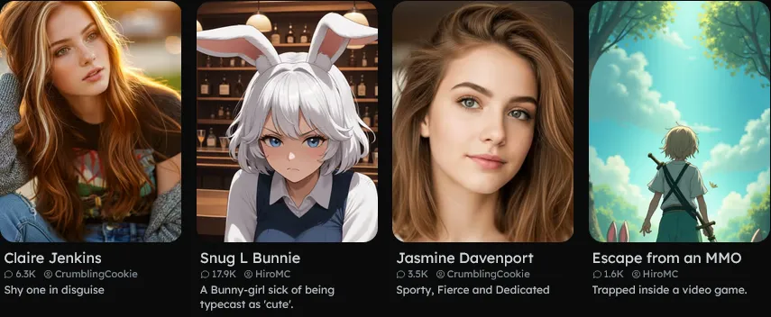 On Backyard AI, diversity is the name of the game.