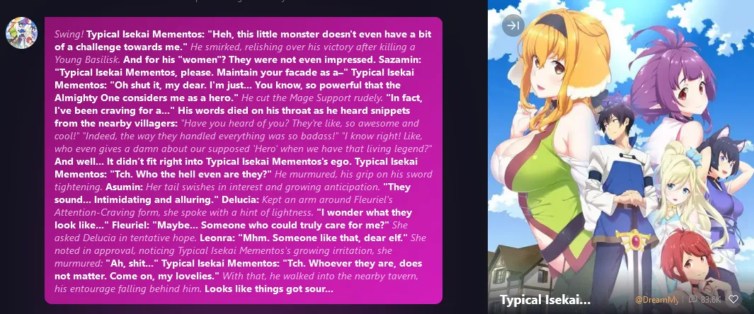 Eros AI, a nerd-centric AI role-playing platform!