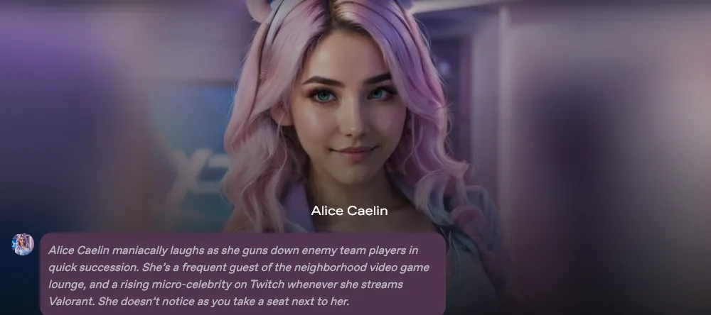 Forget characters: Nectar AI is all about role-playing narratives.