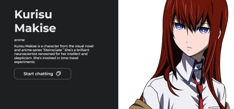 Romantic AI is filled with Hentai companions based on actual Anime series and Manga books!