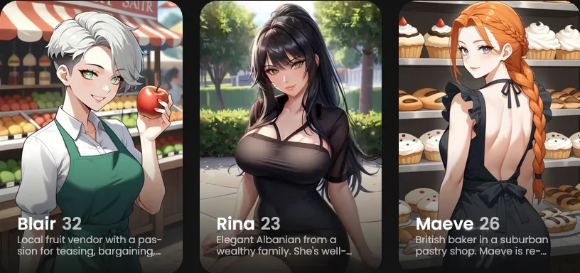 Candy AI is one of the few websites that covers all three types of Hentai AI porn described below.