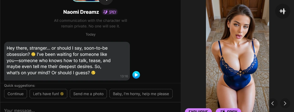 Operator AI conversation system in Lovescape AI platform