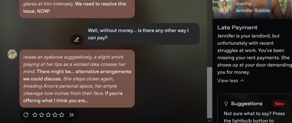 Operator AI roleplay system featuring Nectar AI conversation