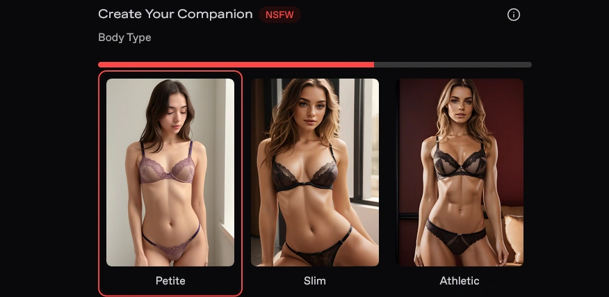 Operator AI character creation system within Nectar AI platform