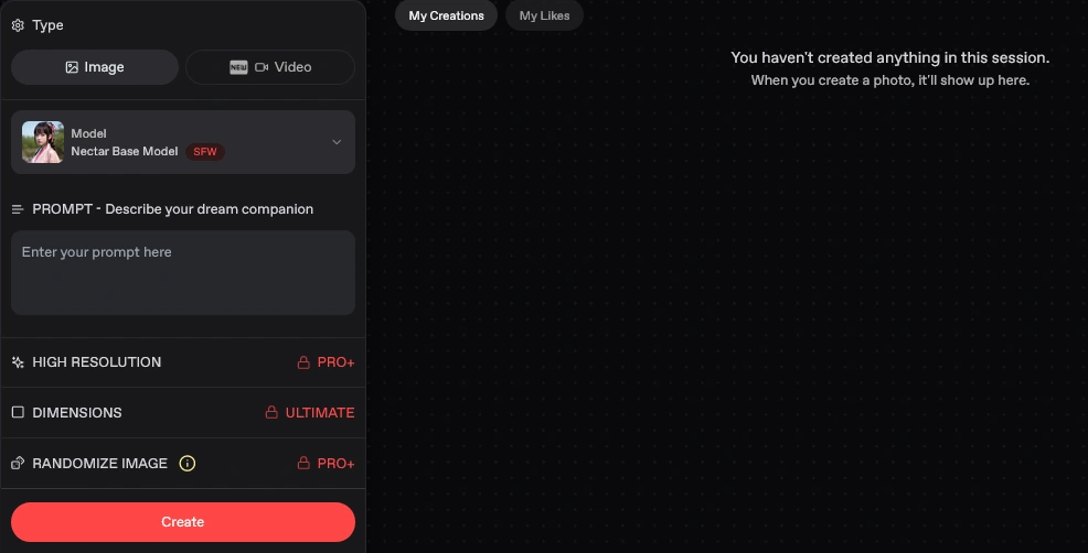 Operator AI image generation system in Nectar AI platform